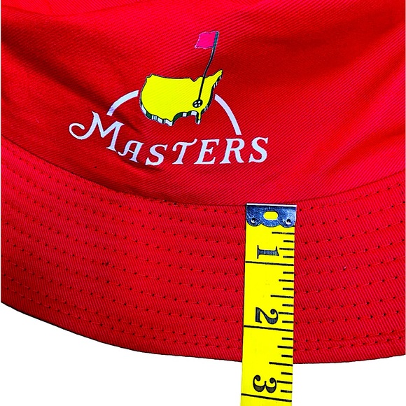 Reversible Masters Print Bucket Hat Sun Protective Cotton Fisherman Cap Red OS - Picture 5 of 15